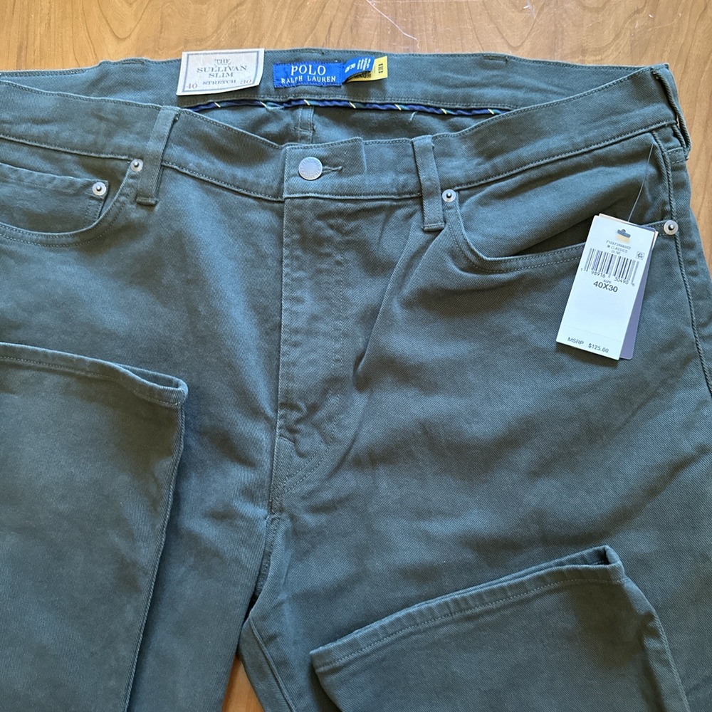 Polo Ralph Lauren Men's Classics Olive Sullivan Slim Pants 40x30